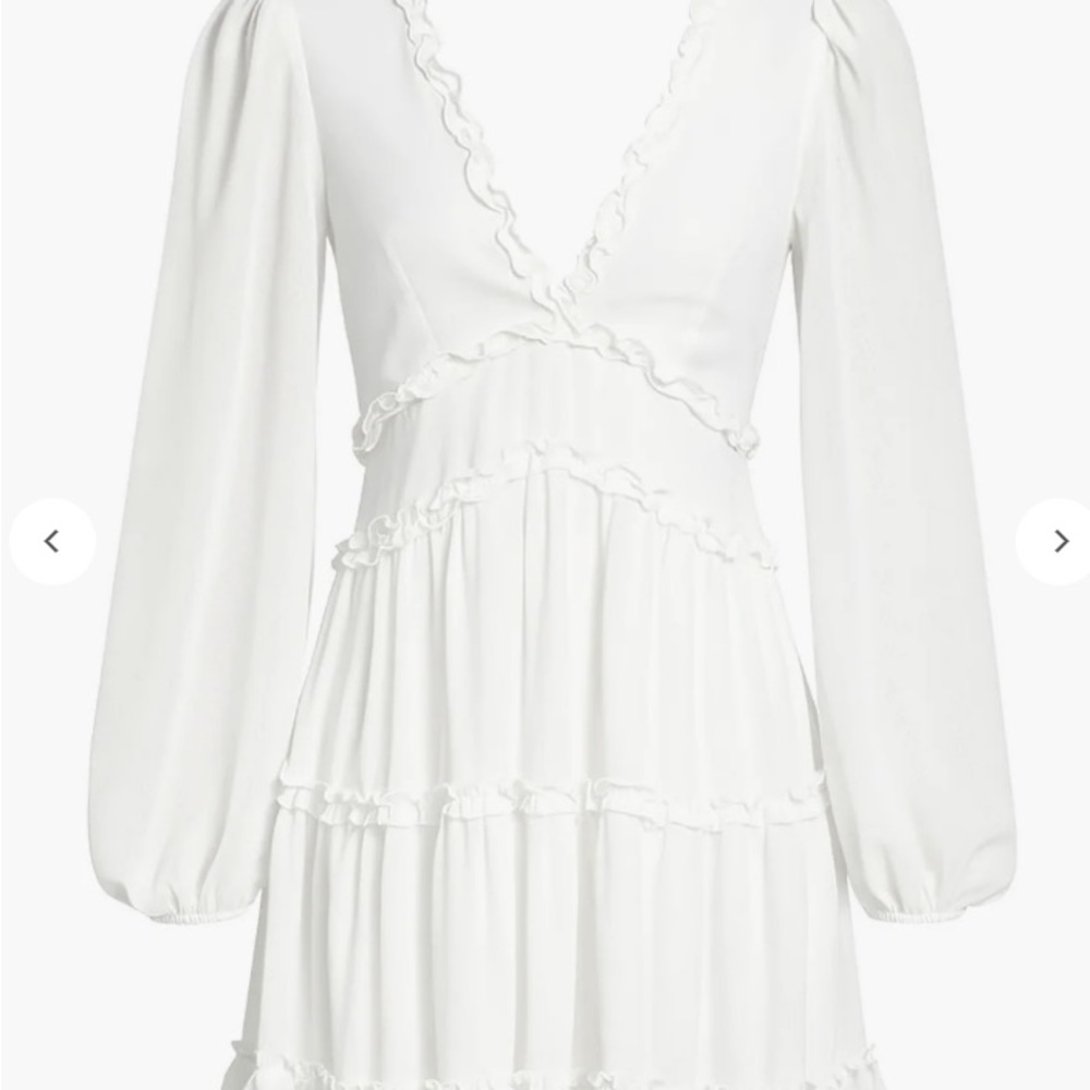 Honey Mackenzie Ruffle Trim Mini Dress